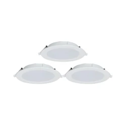 Aigostar - set od 3 LED prigušiva ugradna svetiljka MESH 15W/230V 2700K-6500K, prečnik 17 cm