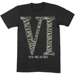 You Me At Six Camo VI Black XL Majica