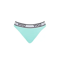 VIVID Bikini hlačke Mix&Match neonsko modra/črna/bela