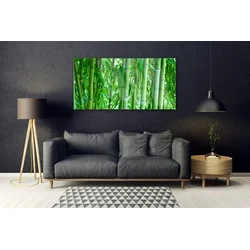 tulup.si Steklena slika Bamboo stem rastlin 140x70 cm 2 obešalnika