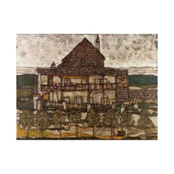 Canvas Slika na platnu House with Shingle Roof, Egon Schiele, 120 x 90 cm
