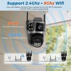SmartHome AI sigurnosna kamera, 10 MP, 2.4GHz, 5GHz, 4G, WiFi