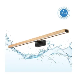 Brilagi - LED osvetljenje za kupatilsko ogledalo 3u1 WOODY MIRROR LED/15W/230V IP44 crna/hrast