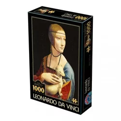 D-Toys - Puzzle Leonardo da Vinci: Lady with an ermine - 1 000 kosov