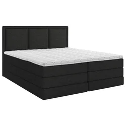 MID.YOU POSTELJA BOXSPRING 180 cm x 200 cm , tekstil črna