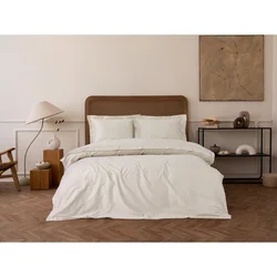 Elegant - Bež Saten Set Posteljine sa Duvet Pokrivačem