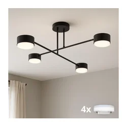 Brilagi - LED RGB prigušiva prislonjen luster MONO 4xGX53/14W/230V Wi-Fi Tuya crna