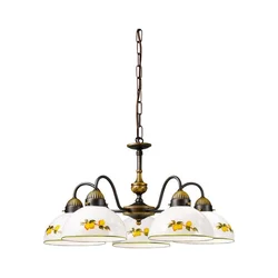 Kolarz 731.85.126 - Luster na lancu NONNA 5xE27/75W/230V limuni