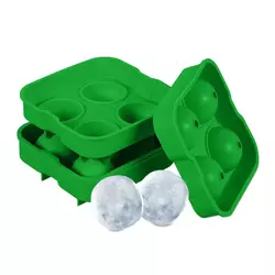 Northix Set 2 Silikonskih Modelčkov za Ledenice, Velike Okrogle Kocke