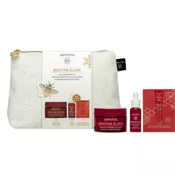 Apivita Set Beevine Elixir krema lagane teksture, 50 ml + Serum, 10 ml + Krema za zonu oko oka, 1,5 ml