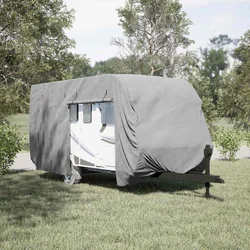 Navlaka za karavan siva 550x250x220 cm netkana tkanina