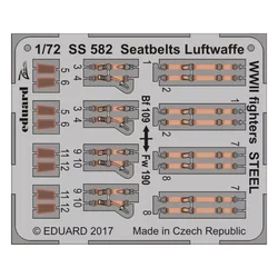1:72 Seatbelts Luftwaffe WWII Fighters - Steel