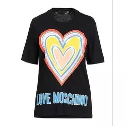 Love Moschino Ženska majica kratkih rukava W4F153OM3876-C74, Crna