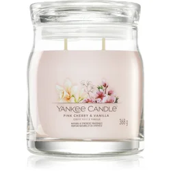 Yankee Candle Aromatična sveča Signature glass medium Pink Cherry & Vanilla 368 g