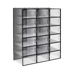Modularni regal BOXIFY s predelki, črn