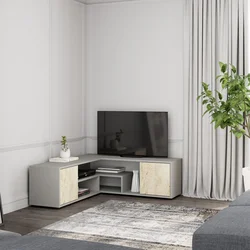 Hanah Home TV Komoda Rosa, 125x40x35 cm, Siva