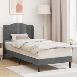 Krevetna konstrukcija Tamnosiva 100 x 200 cm Baršun