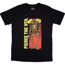 Pierce The Veil Majica Wavy Skeleton Unisex Black XL
