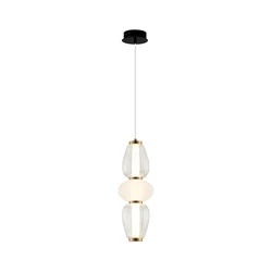 LED luster na sajli SHINY LED/17W/230V beli/zlatni