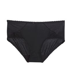 PLAYTEX  Hipsterice i bokserice C?UR CROISE FEMININ  CULOTTE  Crna