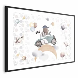 shumee Plakat - Medvedek v dirkalnem avtomobilu