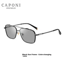 Caponi Unisex naočare za sunce, Crne