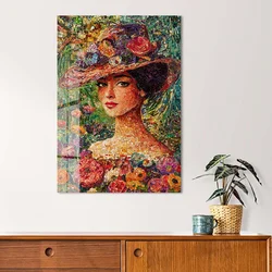 Wallity Dekorativna slika na kaljenom staklu, 30x40cm, Šarena