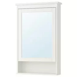 HEMNES Ormarić s ogledalom s 1 vratima, bela, 63x16x98 cm