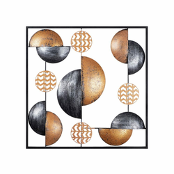 WALLXPERT Dekorativni metalni zidni dodatak Metal Art My World