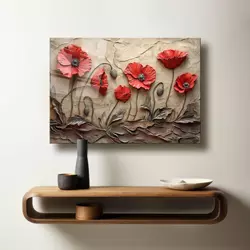 Wallity Dekorativna slika na kaljenom staklu, 50x70cm, Šarena