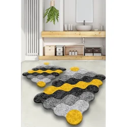 Lessentiel Maison Kupatilski otirači, Circle Yellow, 2 komada