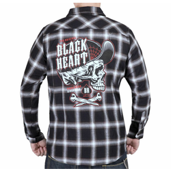Moška srajca BLACK HEART - ČRNA - 9724