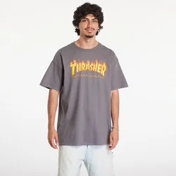 Thrasher Flame majica charcoal Gr. M