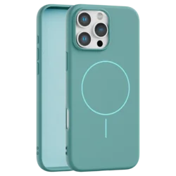 Velvet Touch MagSafe maska za iPhone 14 Pro Max - Tirkizna