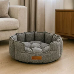 Paws & Whiskers Krevet za kućne ljubimce, Sivi