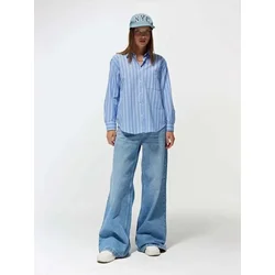 MixRay Bluza svetlo modra/bela