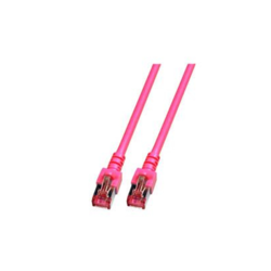 EFB Elektronik LAN (RJ45) Mreža Priključni kabel CAT 6 S/FTP 10 m Magenta Vatrostalan, Bez halogena, sa zaštitom za nosić, pozlaćeni kontakti E