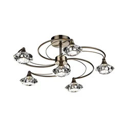 Där Lighting LUT0675 - Plafonski luster LUTHER 6xG9/40W/230V mesing