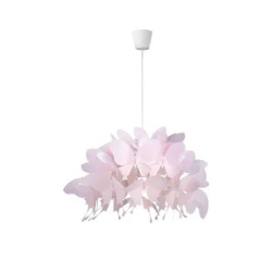 Dečiji luster FARFALLA 1xE27/60W/230V, ružičaste boje