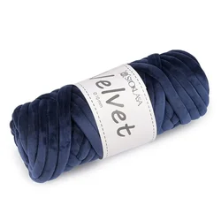 Preja Marshmallow thick Velvet O10 mm 500 g - (048) temno modra