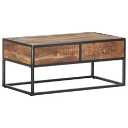 Stolić za kavu 90 x 50 x 40 cm od grubog drva bagrema