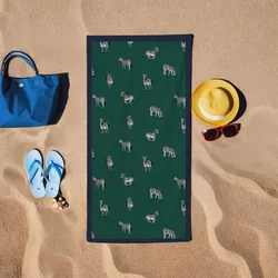 Lessentiel Maison Peškir za plažu Zebra, 150x150 cm, Zeleni