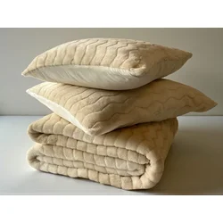Ćebe set Dream – 220x240cm + 2 jastučnice 50x70cm Krem ( VLK000369-dreamkrem )