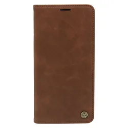 LEATHER RETRO FLIP Maska za telefon za Xiaomi Mi 11 tamno, Braon