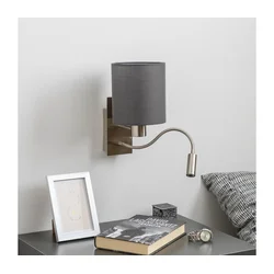 Brilagi - LED zidna lampa NUBILA 1xE27/25W/230V + LED/3W hrom/antracit