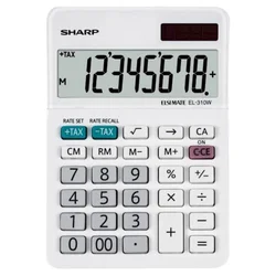 SHARP kalkulator EL310W, 8 mestni