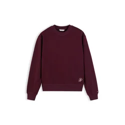 TOMMY HILFIGER Majica vinsko rdeča/bela