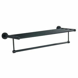 Aqualine - Zidni držač peškira SAMBA 21x62,5 cm crna