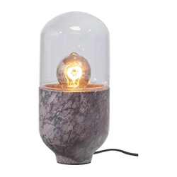 Stona lampa ASEL 1xE27/25W/230V mramorna siva/smeđa