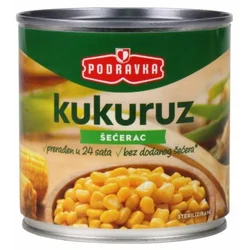 KUKURUZ ŠEĆERAC PODRAVKA 340G LIM.